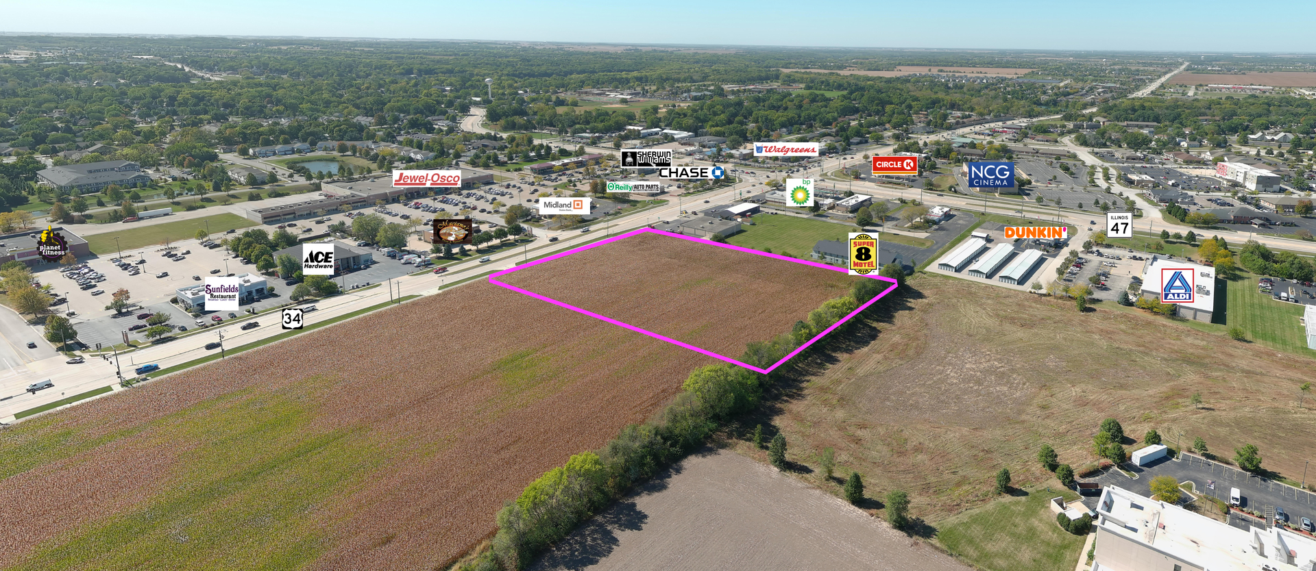 4.428 Acres Rte 34 Highway, Yorkville, IL