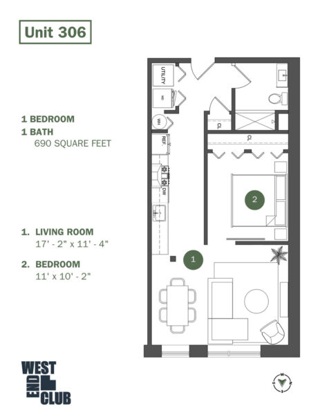 1550 W Monroe Street #306, Chicago, IL