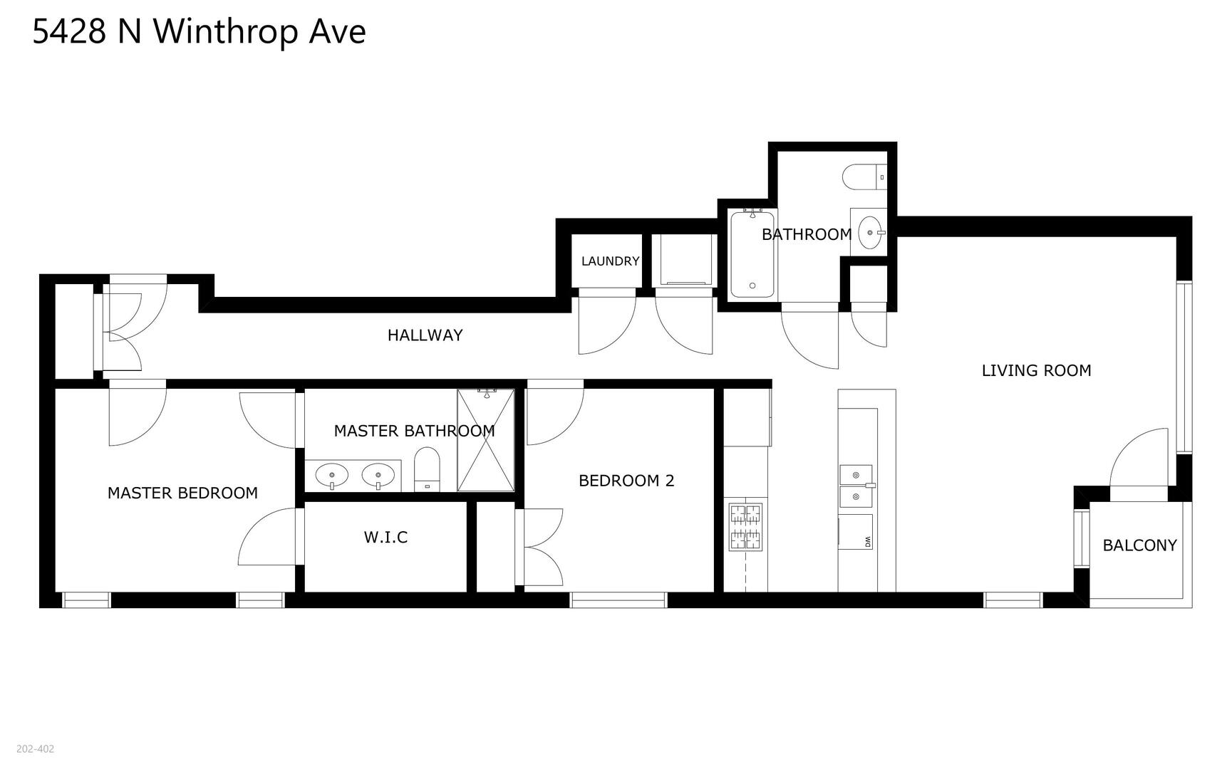 5428 N Winthrop Avenue #202, Chicago, IL